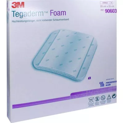 TEGADERM vaahtosidos FK 20x20 cm 90603, 5 kpl