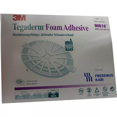 TEGADERM Vaahtomuoviliima FK 19x22,2 cm soikea 90616, 5 kpl TEGADERM Vaahtomuoviliima FK 19x22,2 cm soikea 90616, 5 kpl