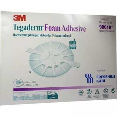 TEGADERM Foam Adhesive FK 13,9 cm pyöreä 90619, 5 kpl