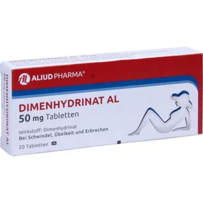 DIMENHYDRINAT AL 50 mg tabletit, 20 kpl