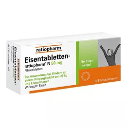 EISENTABLETTEN-ratiopharm N 50 mg kalvopäällysteiset tabletit, 50 kpl