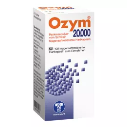 OZYM 20 000 kovaa kapselia, suolistopäällysteiset, 100 kpl