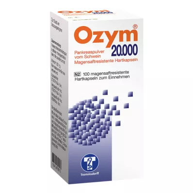 OZYM 20 000 kovaa kapselia, suolistopäällysteiset, 100 kpl OZYM 20 000 kovaa kapselia, suolistopäällysteiset, 100 kpl