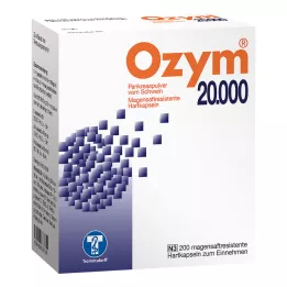 OZYM 20 000 kovaa kapselia, enteropäällysteiset, 200 kpl