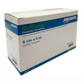 MULLBINDEN elast.6 cmx4 m, 20 kpl