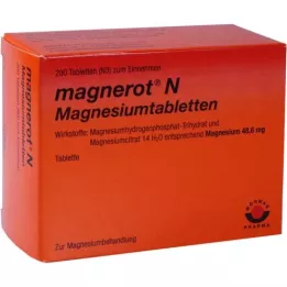 MAGNEROT N Magnesiumtabletit, 200 kpl