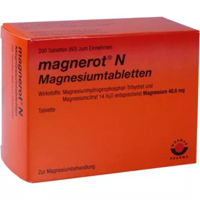 MAGNEROT N Magnesiumtabletit, 200 kpl