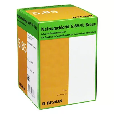 Natriumkloridi 5,85 % Braun-infuusioliuoskonsentraatti, 20x100 ml Natriumkloridi 5,85 % Braun-infuusioliuoskonsentraatti, 20x100 ml