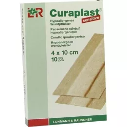 CURAPLAST Haavasidos herkkä 4x10 cm 1 m, 10 kpl