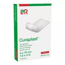 CURAPLAST Haavasidos herkkä 4x10 cm 1 m, 10 kpl