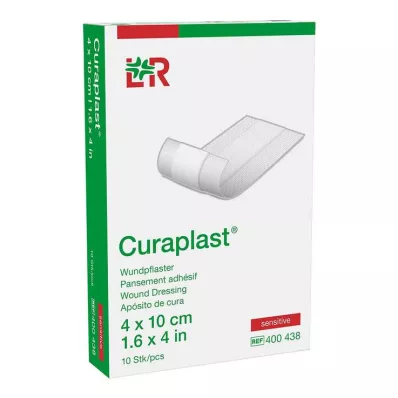 CURAPLAST Haavasidos herkkä 4x10 cm 1 m, 10 kpl