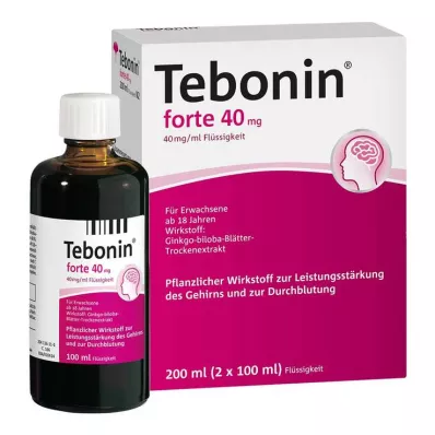 TEBONIN forte 40 mg liuos, 2X100 ml TEBONIN forte 40 mg liuos, 2X100 ml