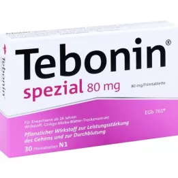 TEBONIN erityiset 80 mg kalvopäällysteiset tabletit, 30 kpl