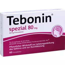 TEBONIN erityiset 80 mg kalvopäällysteiset tabletit, 60 kpl