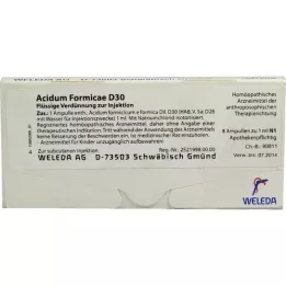 ACIDUM FORMICAE D 30 ampullia, 8 kpl