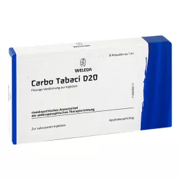 CARBO TABACI D 20 ampullia, 8 kpl