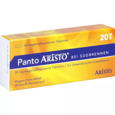 PANTO Aristo närästykseen 20 mg enteropäällysteiset tabletit, 14 kpl