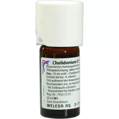 CHELIDONIUM D 1 Laimennus, 20 ml