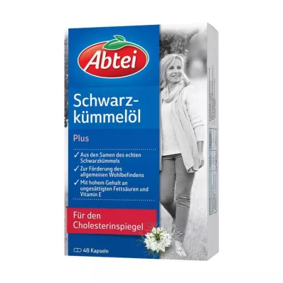 ABTEI Mustakuminaöljy Plus -kapselit, 48 kapselia ABTEI Mustakuminaöljy Plus -kapselit, 48 kapselia