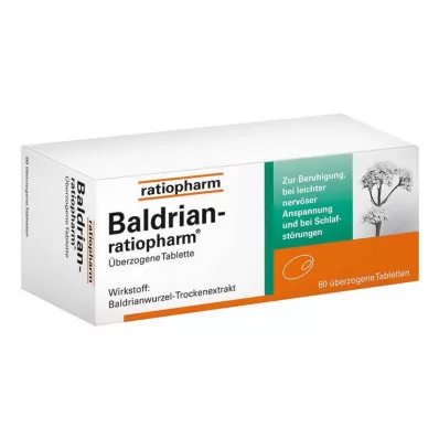 BALDRIAN-RATIOPHARM päällystetyt tabletit, 60 kpl