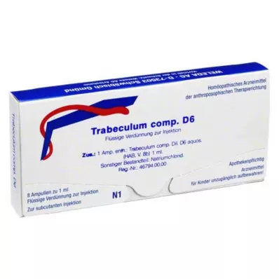 TRABECULUM comp.D 6 ampullia, 8 kpl