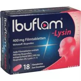 IBUFLAM-Lysiini 400 mg kalvopäällysteiset tabletit, 18 kpl