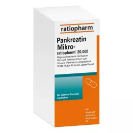 PANKREATIN Micro-ratio.20.000 enteropäällysteiset kovat kapselit, 100 kpl