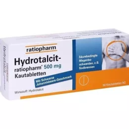 HYDROTALCIT-ratiopharm 500 mg purutabletit, 50 kpl