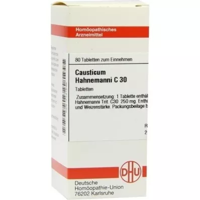 CAUSTICUM HAHNEMANNI C 30 tablettia, 80 kpl