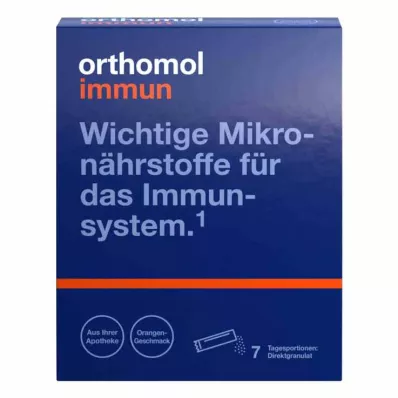 Orthomol Immun Direct Granules Orange, 7 kpl