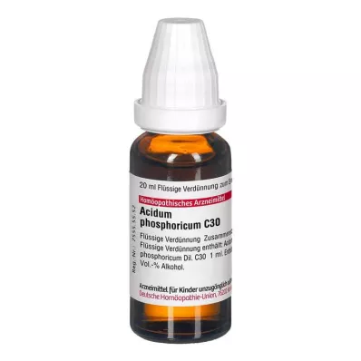 DHU Acidum phosphoricum C 30, laimennus, 20 ml
