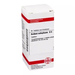 ACIDUM SALICYLICUM D 6 tablettia, 80 kpl