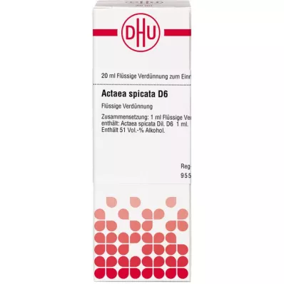 ACTAEA SPICATA D 6 Laimennus, 20 ml