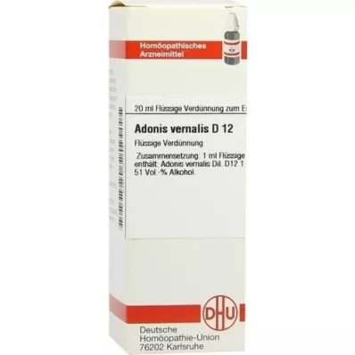 ADONIS VERNALIS D 12 Laimennus, 20 ml