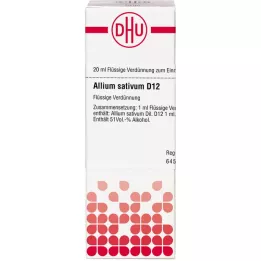 ALLIUM SATIVUM D 12 Laimennus, 20 ml