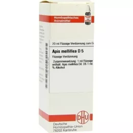 APIS MELLIFICA D 5 -laimennos, 20 ml