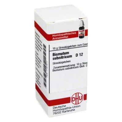 BISMUTUM SUBNITRICUM D 12 palloa, 10 g
