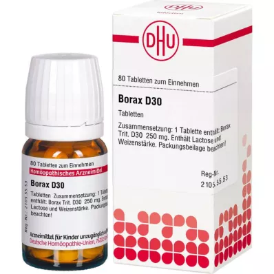 BORAX D 30 tablettia, 80 kpl