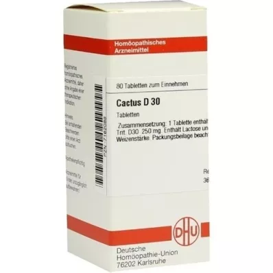 CACTUS D 30 tablettia, 80 kpl