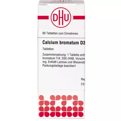 CALCIUM BROMATUM D 30 tablettia, 80 kpl