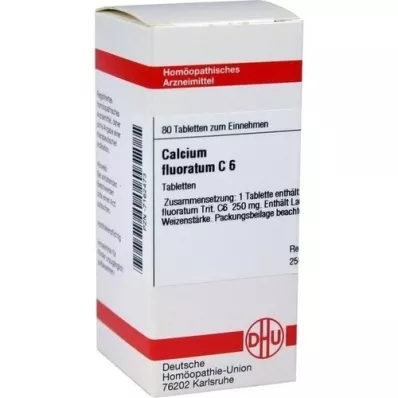CALCIUM FLUORATUM C 6 tablettia, 80 kpl