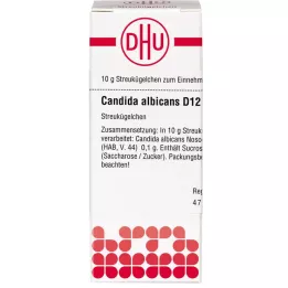 CANDIDA ALBICANS D 12 palloa, 10 g