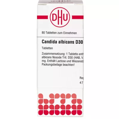 CANDIDA ALBICANS D 30 tablettia, 80 kpl