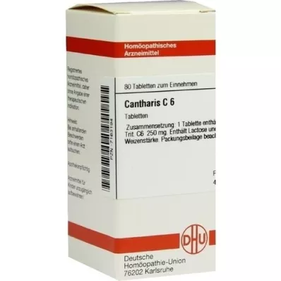 CANTHARIS C 6 tablettia, 80 kpl