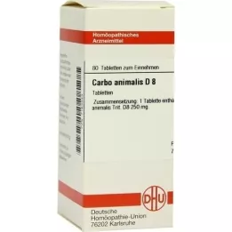 CARBO ANIMALIS D 8 tablettia, 80 kpl