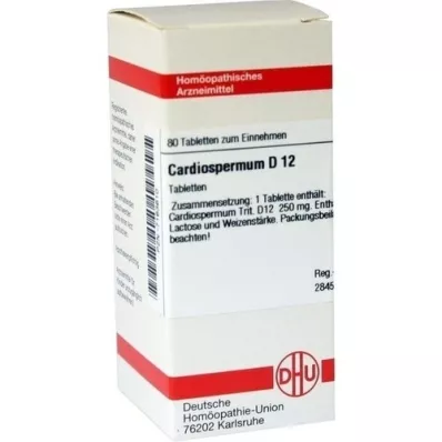CARDIOSPERMUM D 12 tablettia, 80 kpl