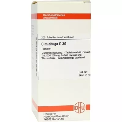 CIMICIFUGA D 30 tablettia, 200 kpl