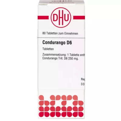 CONDURANGO D 6 tablettia, 80 kpl