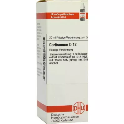 DHU Cortisonum D 12 laimennus, 20 ml
