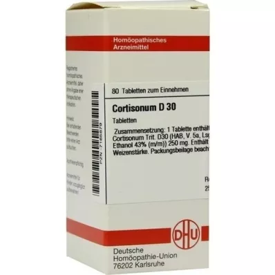 CORTISONUM D 30 tablettia, 80 kpl
